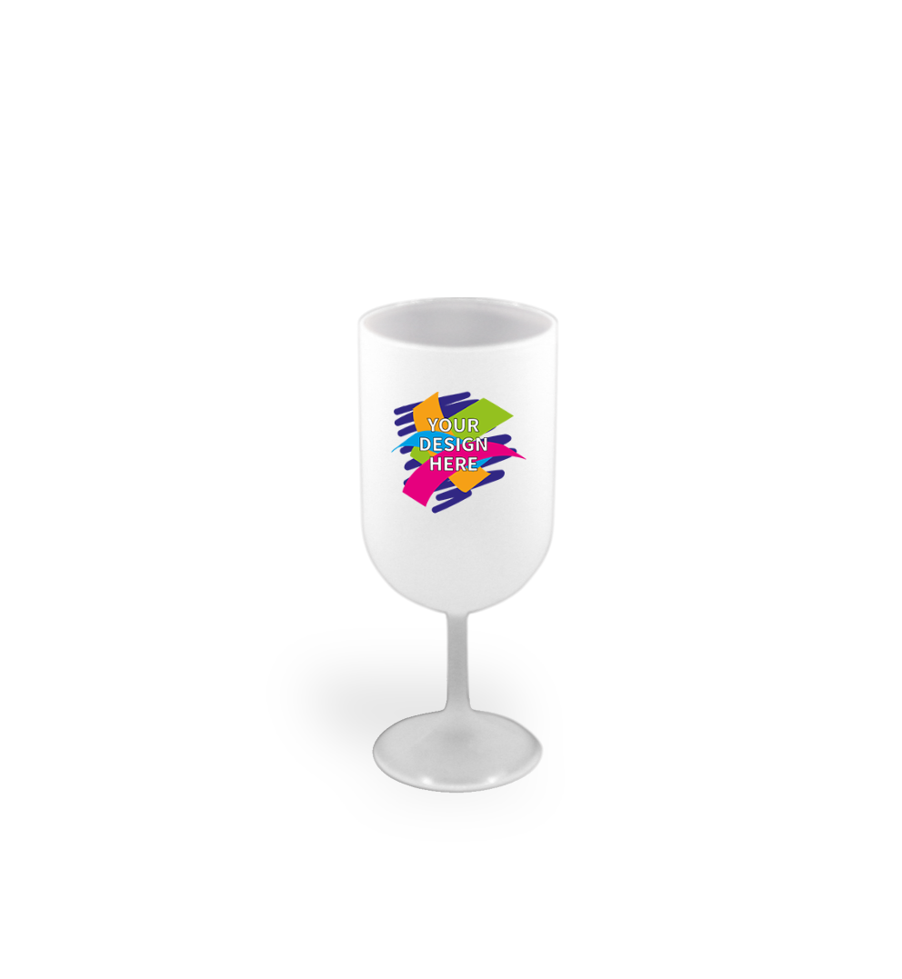 Copa Vino Reutilizable y Personalizable en Serigrafia ( 1 tinta )