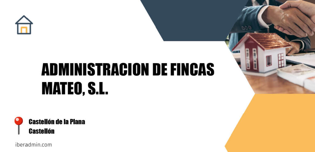 Información sobre la empresa dedicada a la adminstración de fincas y propietarios 'ADMINISTRACION DE FINCAS MATEO