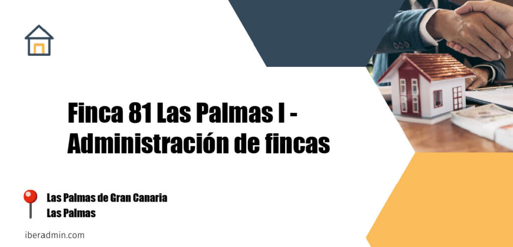 Información sobre la empresa dedicada a la adminstración de fincas y propietarios 'Finca 81 Las Palmas I - Administración de fincas' localizada en Las Palmas de Gran Canaria en la provincia de Las Palmas